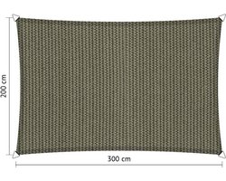 Shadow Comfort rechthoek 2x3m Desert Storm