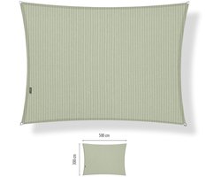 Shadow Comfort® Rechthoekige Schaduwdoek - UV Bestendig - Schaduwdoek rechthoek - Zonnedoek - 300 x 500 CM - Moonstone Green