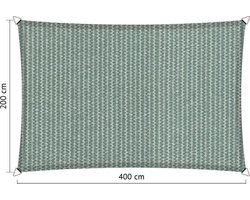 Shadow Comfort® Rechthoekige Schaduwdoek - UV Bestendig - Zonnedoek - 200 x 400 CM - Country Blue