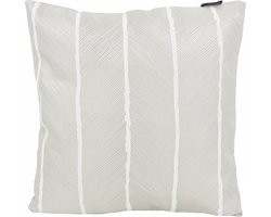 Shania Zilver Kussenhoes | Polyester | 45 x 45 cm