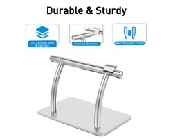 ShaSha Voetensteun bureau - Roestvrijstalen voetsteun - Kapper Salonstoel Accessoire - Salon pedicure stoel - Voeten ondersteuning