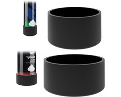 Shaving gel houder van silicone rubber, roestbestendig, geschikt voor de meeste scheergels, 2 stuks (maat M + L)