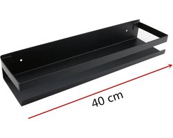 Shelf / Planchet Rack mat zwart 40cm