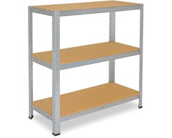 Shelfplaza HOME metalen stellingkast - 115x70x40 cm - verzinkt - 3 planken