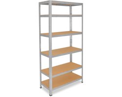Shelfplaza HOME metalen stellingkast - 180x60x40 cm - verzinkt - 6 planken