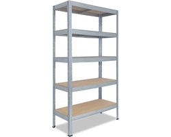 Shelfplaza PRO metalen stellingkast - 200x100x60 cm - verzinkt - 5 planken