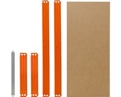 Shelfplaza PRO plankenset voor PRO zware stellingkasten - 23x60 cm - blauw-oranje