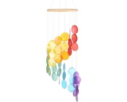 Shell Outdoor Wind Chimes - Seashell Wind Chime - Sea Glass Wind Chime voor Buiten/Patiode/Garden Decoratie - Handgemaakte Wind Chime [Multicolor]