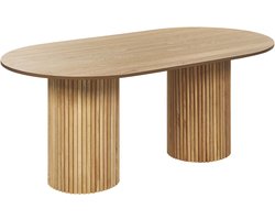 SHERIDAN - Eettafel - Lichte houtkleur - MDF
