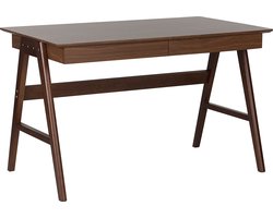 SHESLAY - Bureau - Donkere houtkleur - MDF