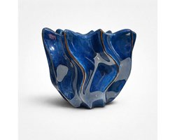 Shigay Plantenpot Keramiek - Blauw - Ø 20 cm