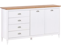 SHILLINGTON - Dressoir - Wit/Lichthout - Dennenhout