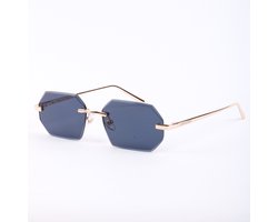 Shinedrip Amsterdam- Infinity Black 9k Gold- Zwarte Zonnebril- Sunglasses- Unisex- Dames en Heren