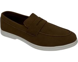 SHK® Loafers Heren - Heren Schoenen - Heren Instappers - Lichtgewicht - Bruin - Maat 41