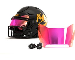 SHOC Zero G Plus Football Vizier Kleur Chroom Spiegel