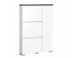 Shoelove schoenenkast wit NB grijs NB