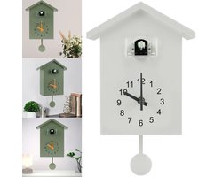 Shoppee koekoeksklok - Koekoeksklok modern - Geluidsklokken Met Slinger - Vogelhuisje Batterij Aangedreven - Huis - Woonkamer - Keuken - Wanddecoratie
