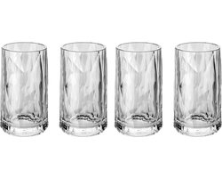 Shotglas, Set van 4, Organic, Transparant - Koziol | Club No. 7