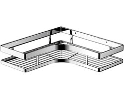 Shower Caddy Hoek - Badkamer Hoek Doucheplanken - Roestvrijstalen Badkamer Douche Organizer - Muurbevestigde Badkamer Opbergplanken met Schaalhouder voor Badkamer