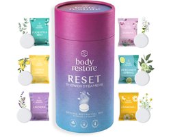 Shower Steamers Reset Mix 6-pack - Body Restore - Douche Tabletten met 100% Etherische Oliën - Aromatherapie Douche - Wellness Cadeau