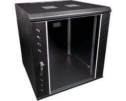 Showgear RCA-WMF-12 12 U Netwerkkast met glazen deur