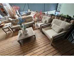 Showroommodel Apple Bee Olive Loungeset Coastal 5-delig