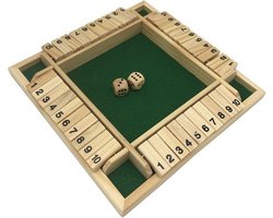 Shut The Box - 4 Spelers - Dobbelspel - Drankspel - 8 Dobbelstenen