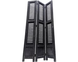 Shutter zwart old Dutch 118 cm - Raamscherm robuust hout | Inspiring Minds