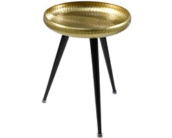 Side table ORIENT 55cm hammer stroke design messing goud - 44351