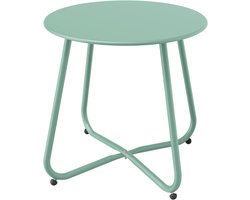 Side Table, Small Sofa Table, Lightweight, Stable, Easy to Assemble, Round Coffee Table Ideal for Outdoors, Living Room, Bedroom, Office