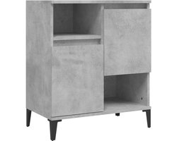 Sideboard 60x35x70 cm hout beton grijs