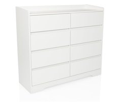 Sideboard / commode OSOYRO 110x38x98 cm 8 laden wit hjh LIVING