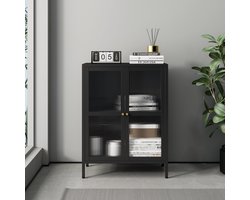 Sideboard Säkylä dressoir 84x64x35 cm zwart [en.casa]