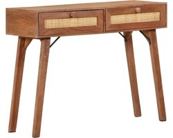 Sidetable 100x35x76 cm massief mangohout