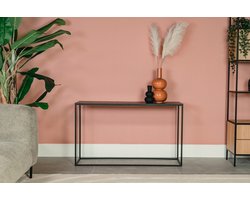 Sidetable 120x35x72cm | Dekton Laurent | Goudbruine aderen | Natuursteen Marmer