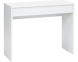 Sidetable Arizona Wit - Rechthoek - 100x40cm - Hoogte 80 cm