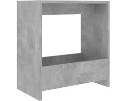 Sidetable Betonlook 50x26x50 cm Hout met Opbergvak