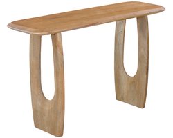 Sidetable Braga 120 cm Deens ovaal – massief mangohout – amandel – Scandinavisch design