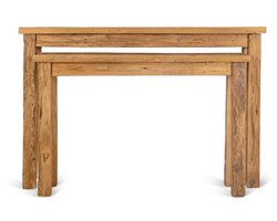 Sidetable Bridge Set van 2 teak 120 cm