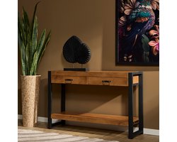 Sidetable Britt | Warm Mangohout | Uitlopend