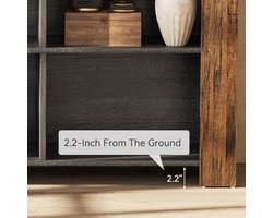 Sidetable – Consoletafel – Wandtafel – Haltafel – Bijzettafel – Landelijke Stijl – 160 cm Smal – Handgemaakt Hout Met 6 Opbergruimtes – Duurzaam & Eenvoudig Te Monteren