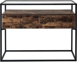 Sidetable Echo - glas - 120x40x80