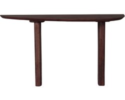 Sidetable Rhys 135 x 40 cm - Espresso Mangohout - Wandtafel - Haltafel - Japandi