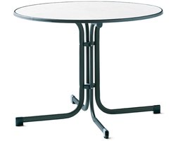Sieger Boulevard ronde klaptafels stalen buis/Mecalit Pro Ø70 cm tot Ø100 cm