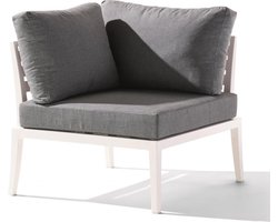 Sieger - Cannes Relax fauteil - Hoekstuk - Wit/Grijs