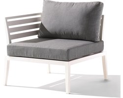 Sieger - Cannes Relax fauteil - Linkergedeelte - Wit/Grijs
