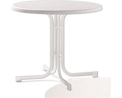 Sieger - Klaptafel Mecalit Ø 86 H 72 cm wit