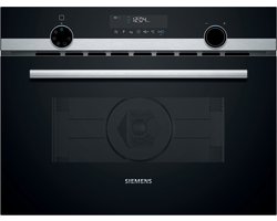 Siemens CM585AGS1 - iQ500 - Inbouwcombimatron - 60x45 cm - 44 l - Zwart - Eenvoudig te reinigen: Hydrolyse