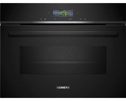 Siemens CM724G1B1 - Inbouw Combi Oven met Magnetron - 45 cm - Hetelucht - 900W - Zwart/RVS