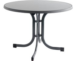 Siena Garden Klaptafel Paco Ø 100 mat-antraciet